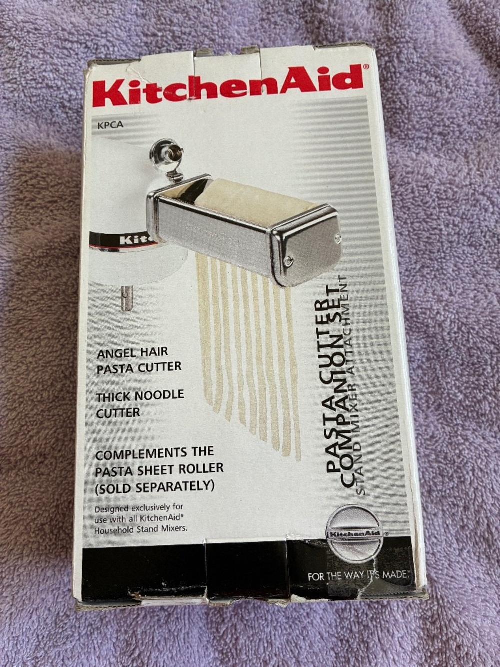 New in Box Kitchen Aid Padta Cutter Companion Set for Stand Mixer